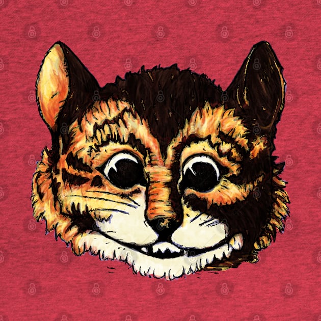 Vintage Cheshire cat, from Alice in Wonderland tale by NadiaChevrel